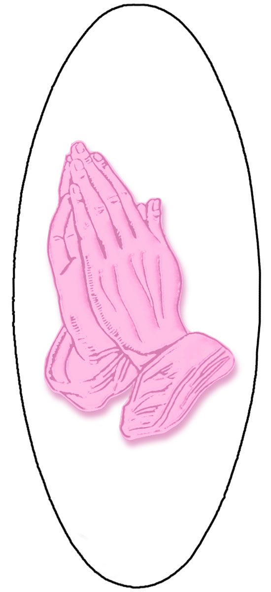 A18 Praying Hands Pink on White PROOF 3